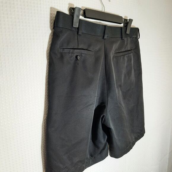 PGA Tour Golf Shorts Men’s 34 Black Flat Front Moisture Wicking Polyester - Picture 5 of 6